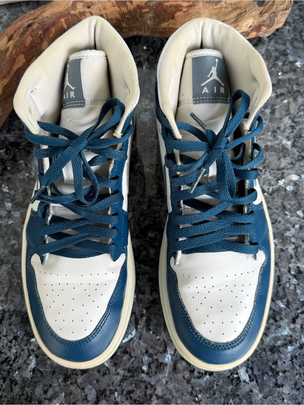 Nike Air Jordan 1 Mid Sneakers, Sky J French Blue White, BQ6472-414 W size 11 - Picture 6 of 12